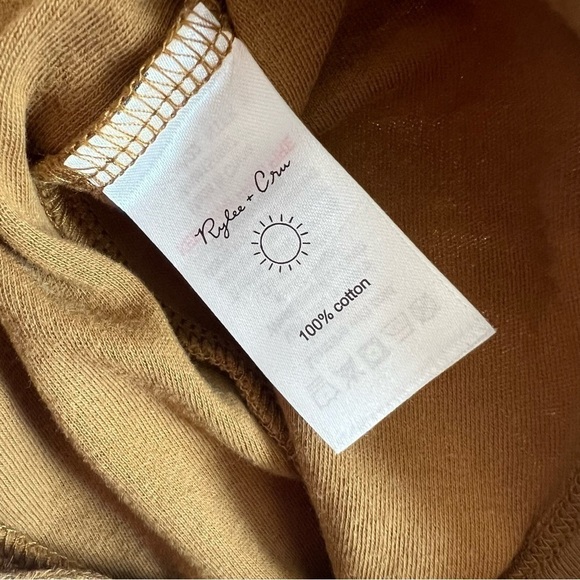 Rylee + Cru Long John Snap Pajamas in Tan Tree Print in Size 0-3 Months - Picture 14 of 15